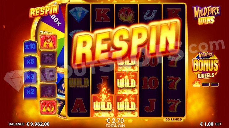 slot WildFire Wins - WildFire Respin