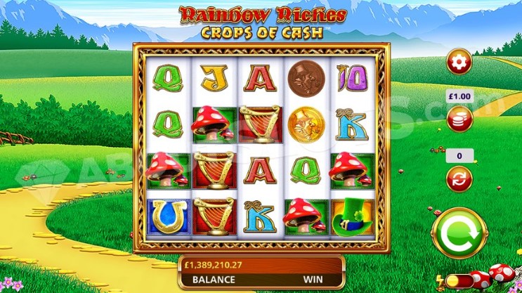 recensione slot Rainbow Riches Crops of Cash