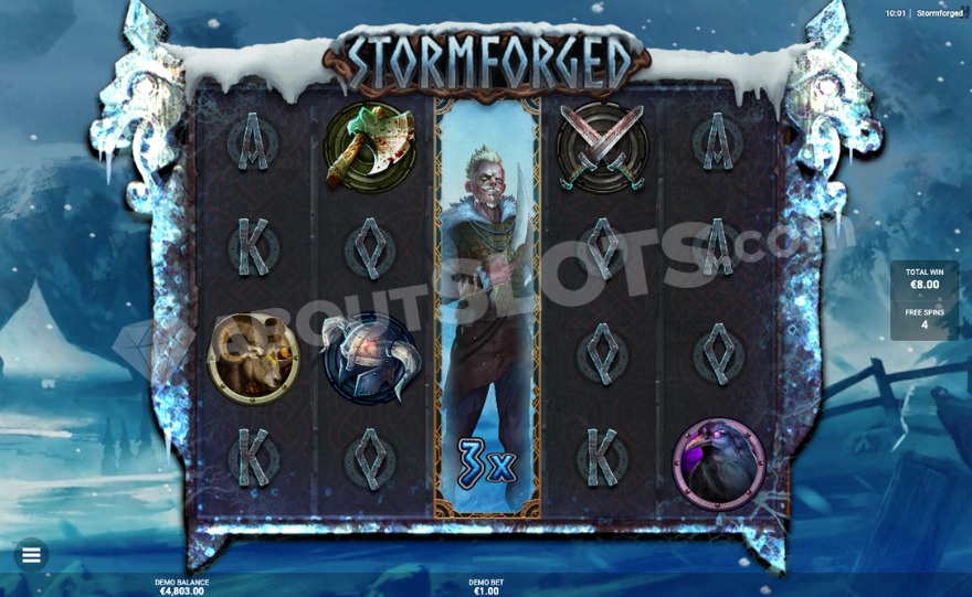 recensione slot Stormforged - Gioco bonus Guerriero della tempesta