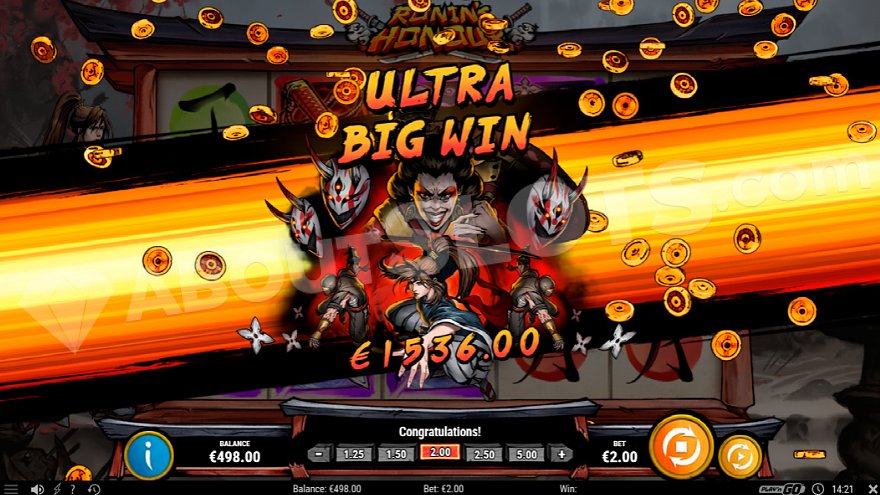 slot Ronin's Honor - Ultra Big Win