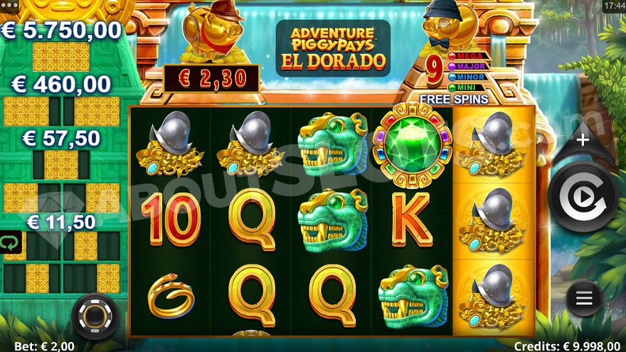 recensione slot Adventure Piggypays El Dorado