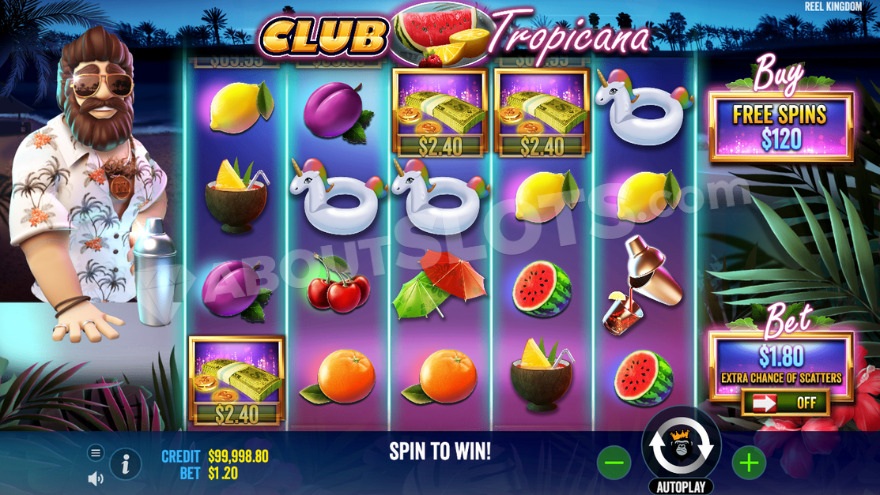 recensione slot Club Tropicana