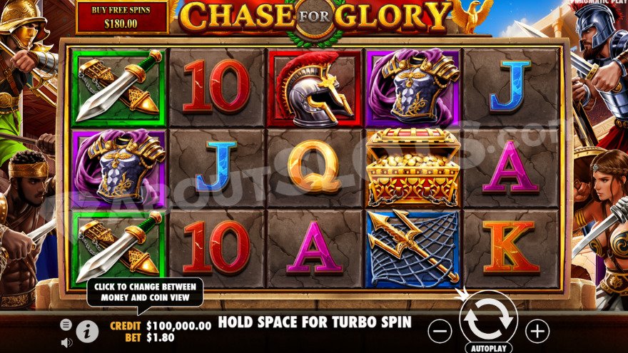 recensione slot Chase for Glory