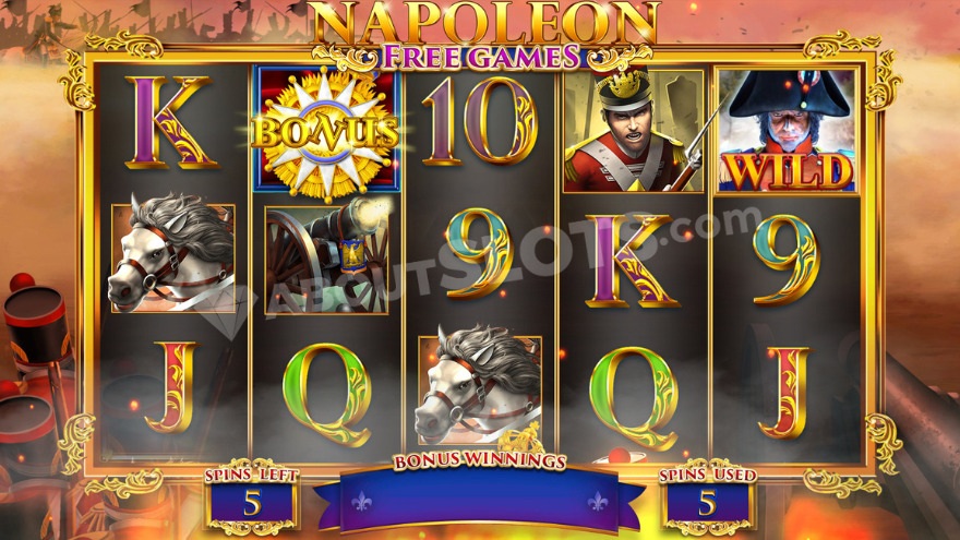 slot Napoleon Rise of an Empire - Simbolo Wild - Free Spins