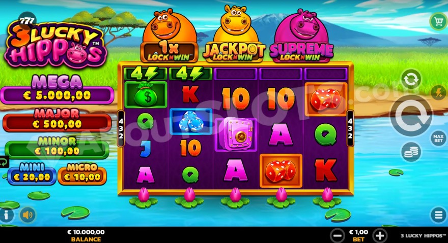 recensione slot 3 Lucky Hippos