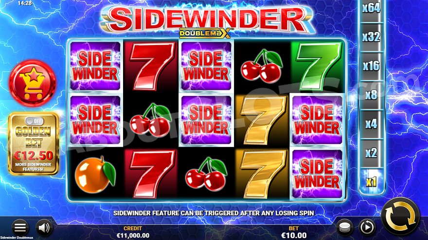 recensione slot Sidewinder DoubleMax