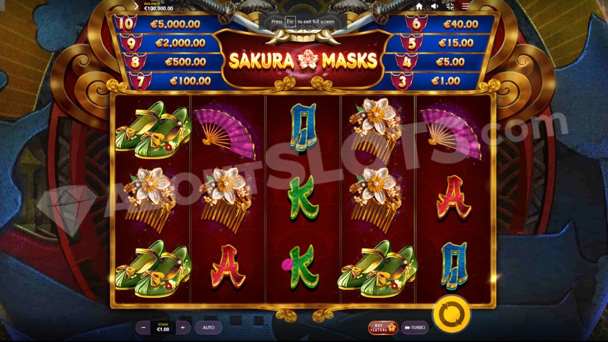 recensione slot Sakura Masks