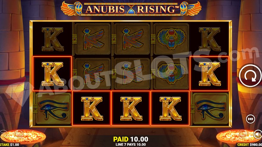 slot Anubis Rising - Vincita