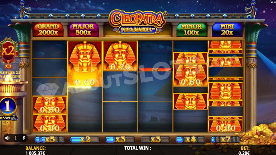 slot Cleopatra Megaways - Hold and Win Respins