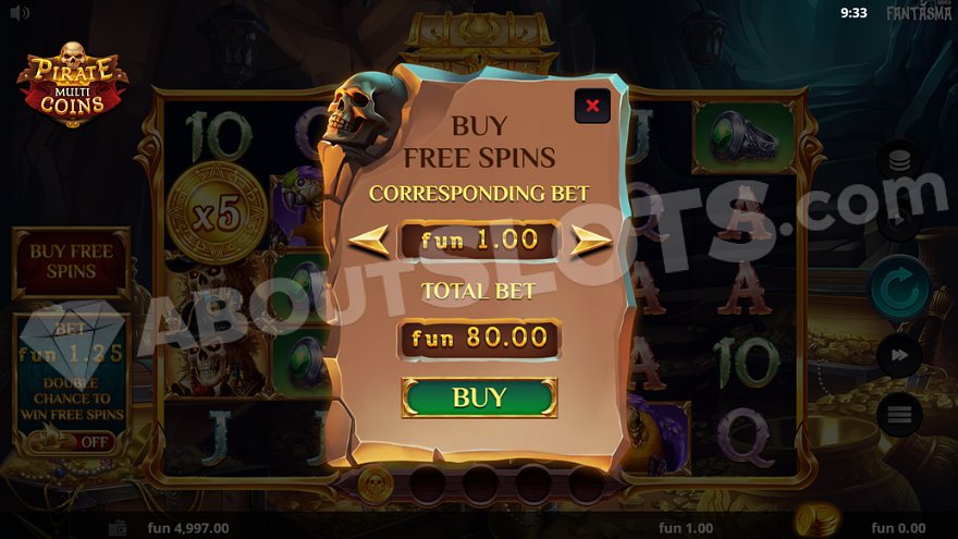 slot Pirate Multi Coins - Acquista la funzione