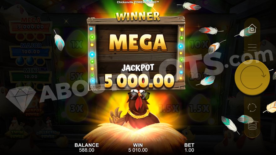 slot Chickenville Power Combo - Mega Jackpot